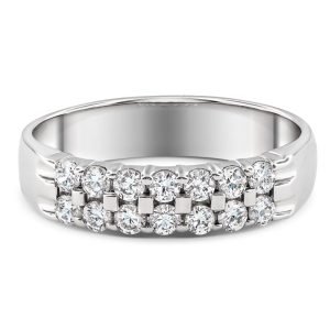 Two Row Diamond Bands