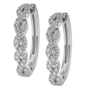 Diamond Hoop Earring