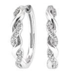 Diamond Hoop Earring