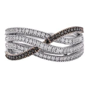 Black /white Diamond Ring