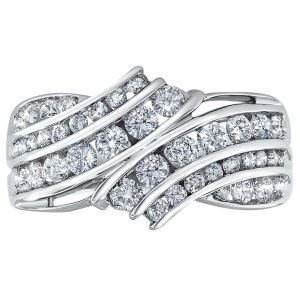 Black/white Diamond Fashion Ring