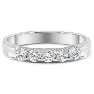 Five Stone Diamond Wedding Ring