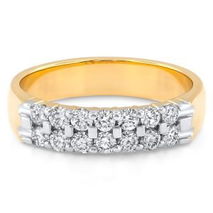 Two Row 1/2 CTW Diamond Wedding Ring