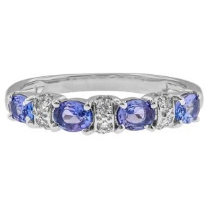 Diamond and Tanzanite band