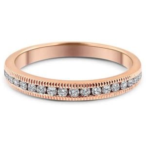 Diamond Milgrain Band