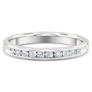 Ten Stone Channel Set 1/4 CTW Diamond Wedding Ring